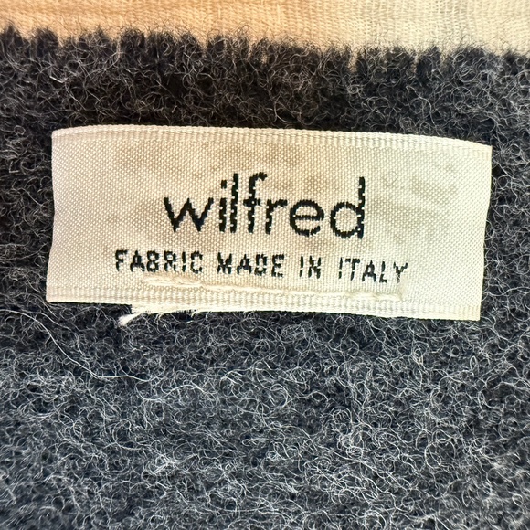 Wilfred Oversized Charcoal Wool Scarf 🇮🇹 – Fabric Made in Italy - Picture 9 of 9